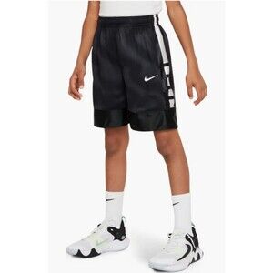 Boys Nike Loose Fit Basketball Shorts Black Small